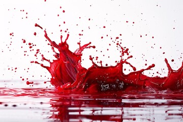 Explosive Splatter: Red Ink Art