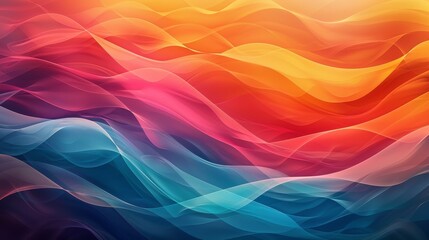 Fototapeta premium A colorful, abstract painting with a blue stripe