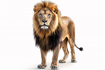 Obraz premium King of the Jungle: Majestic Lion with a Regal Stance