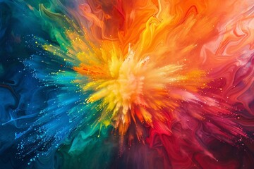 Colorful Abstract Art: A Vibrant Spectrum