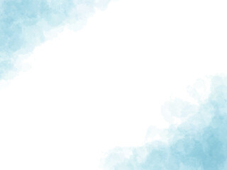 水彩テクスチャの背景素材　ターコイズブルー