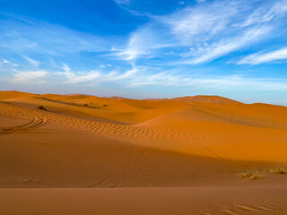 Majestätische Sanddünen in der Sahara