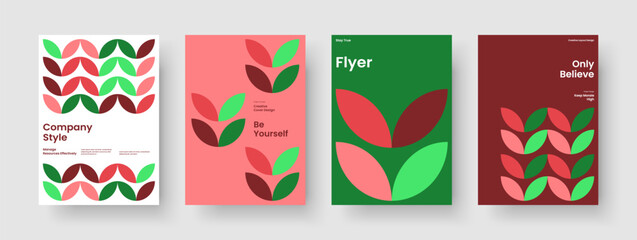 Obraz premium Geometric Brochure Layout. Abstract Business Presentation Design. Isolated Flyer Template. Banner. Report. Poster. Book Cover. Background. Newsletter. Portfolio. Journal. Advertising. Catalog