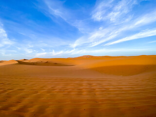 Majestätische Sanddünen in der Sahara