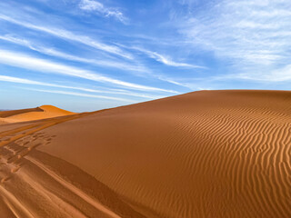 Majestätische Sanddünen in der Sahara