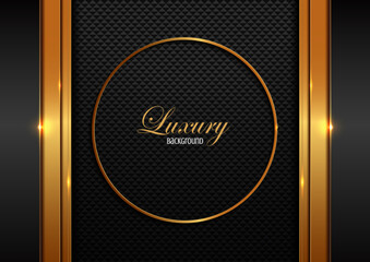 line and circle luxury, black and gold color gradient background, elements, perfect marketing materials, Modern frame banner website, premium Illustration.