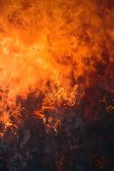 Obraz premium orange fire background, creating an intense atmosphere