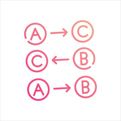 Fototapeta premium Logic Math vector icon