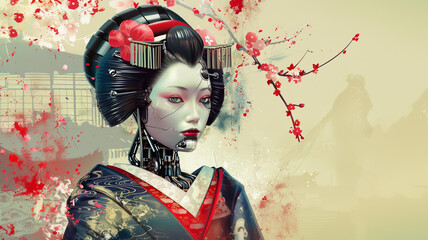 Japanese Geisha Robot