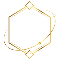 golden frame luxury style