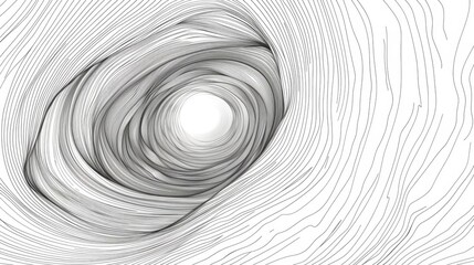 Abstract Black and White Swirling Lines Background