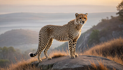 Cheetar in forest