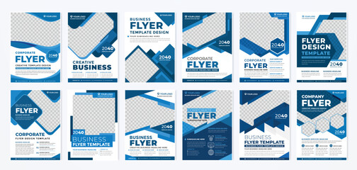 flyer template design with modern and minimalist style