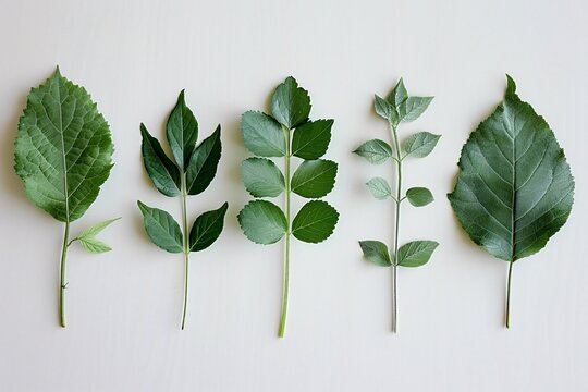 Comparison of Plant Species Through Simple Leaf Diagrams