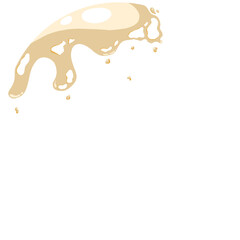 The spherical ball breaks apart.