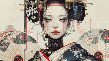 Japanese Geisha Robot
