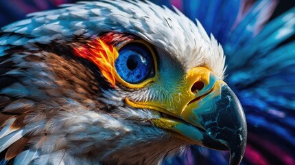 Fototapeta premium Dramatic Eagle Close-Up 3