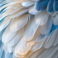 Naklejka premium Feathery Majesty: A Close-up View of a Peacock Feather