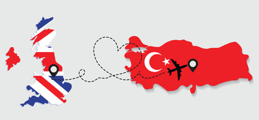 Travel to Turkey by airplane from Great Britain