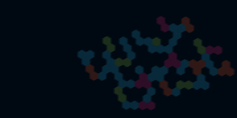 Hexagon abstract background for medicine, futuristic hexagonal technology background.