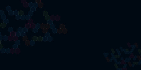 Hexagon abstract background for medicine, futuristic hexagonal technology background.