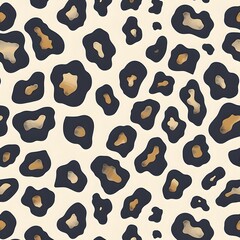 Obraz premium Print leopard comprises a dense array of irregular, abstract shapes characteristic of a leopard's spots, varying in sizes