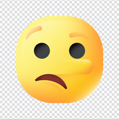 Lying emoji vector icon design in eps 10