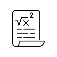 Square Root vector icon