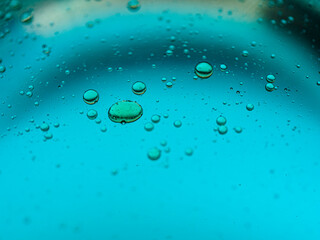 water drops on green leaf