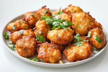 Fototapeta premium Authentic Bacalaitos Served Fresh and Hot