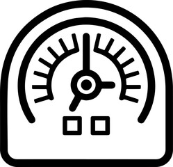 Appliance electric gauge icon line style