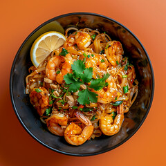A Visual Feast of Pad Thai Udon in Vibrant Hues