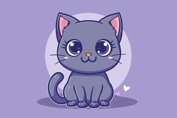 a cartoon of a cat