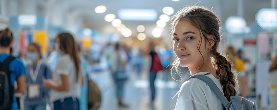 Friendly Health and Wellness Exhibitor at Community Event