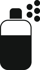 Cleaning spray bottle icon with vector illustration for disinfection and hygiene maintenance in household supplies and domestic sanitation. Ideal for surface cleaning and protection