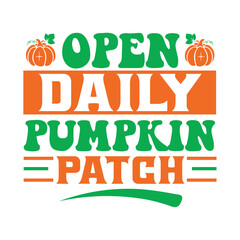 Open daily pumpkin patch Svg Design