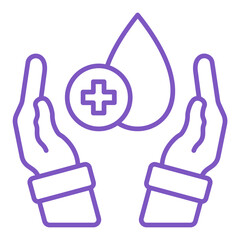 Obraz premium Water Donation Icon