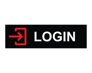 login button for web interface login icon 