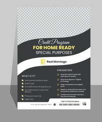  Modern and unique real state flyer design template. Formal real state flyer design template.