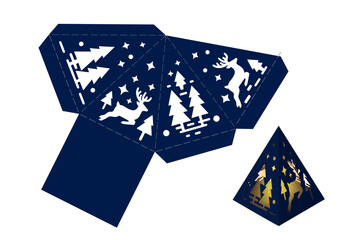 Christmas Paper Lantern Stencil. Christmas, New Year's decor with your own han