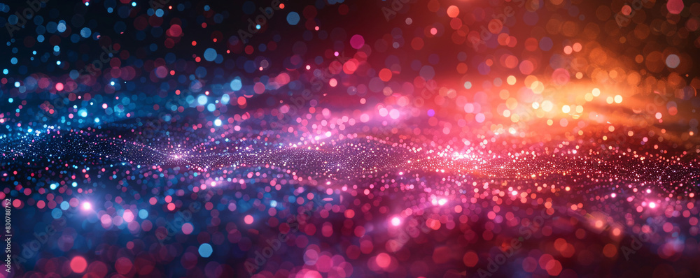Poster quantum computing background with free space for text