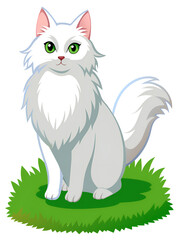 Obraz premium cat with green eyes
