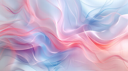 Fototapeta premium Abstract background silk fabric light pink ,light blue thin clear on white background.