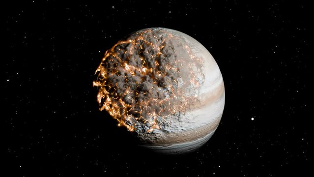 A planet Implodes in the Space