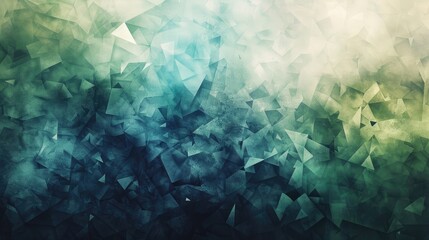 Abstract wall art with a blurred polygon gradient design