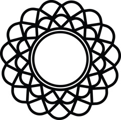 Circle frame element, Decorative element that you can use as frame, logo, background, ornament, packaging, etc. 