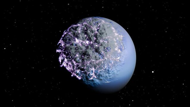 A planet Implodes in the Space