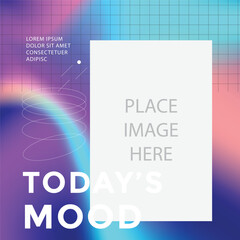 Colorful post design todays mood