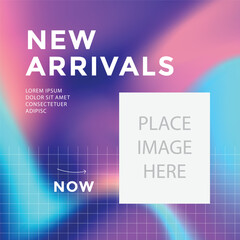 Fototapeta premium Colorful post design new arrivals