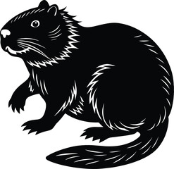 Beaver silhouette vector illustration design